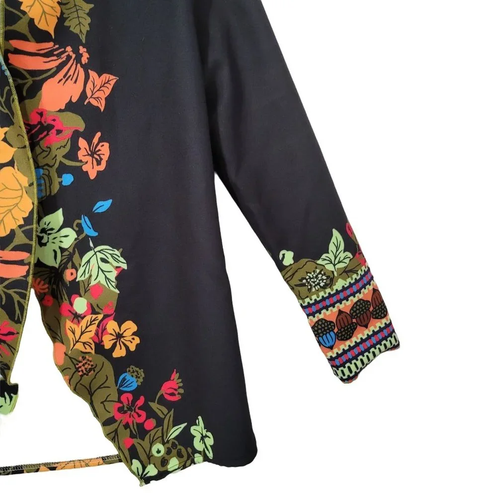 Misslook Women's Cardigan Size Small Long Sleeve Color Black
